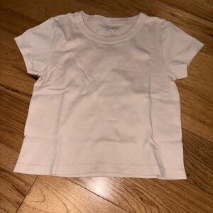 Brandy Melville Baby pink short sleeve top